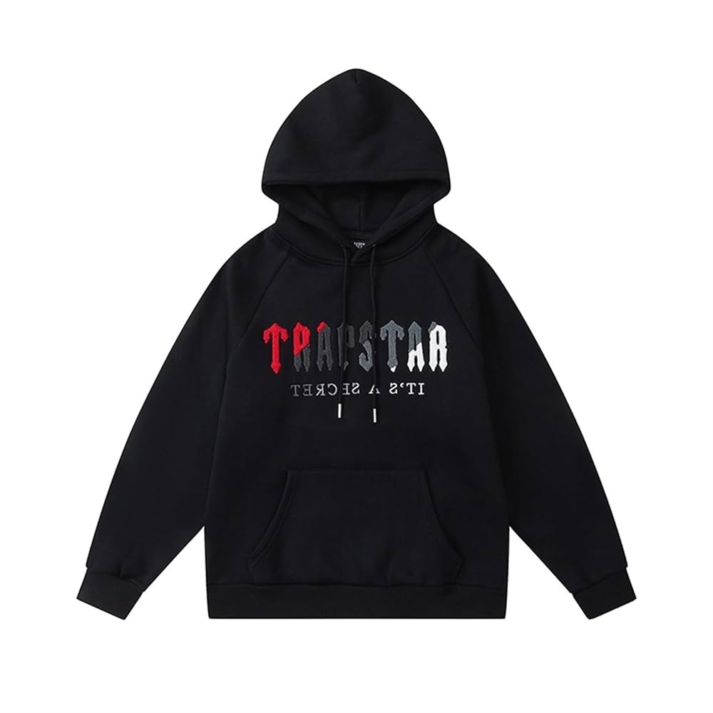 TRAPSTAR BLACK LOGO HOODIE