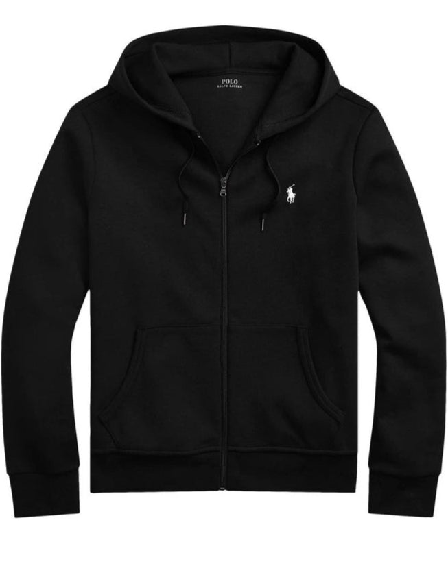 POLO BLACK ZIP-HOODIE